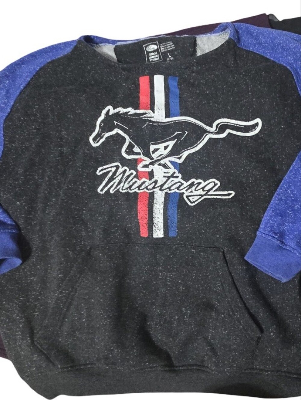 Vintage Ford Mustang Crewneck Sweatshirt Classic Oversized Raglan Collector - Picture 3 of 8
